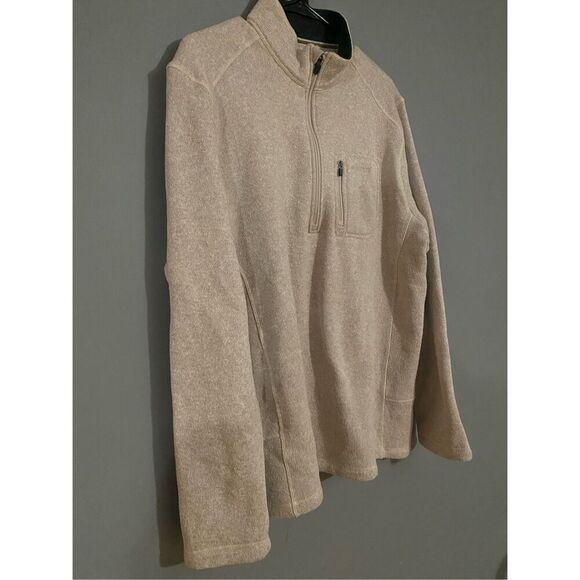 Woolrich Angler Cream Knit 1/4 Zip Sweater/Pullover Size XL - Picture 3 of 7